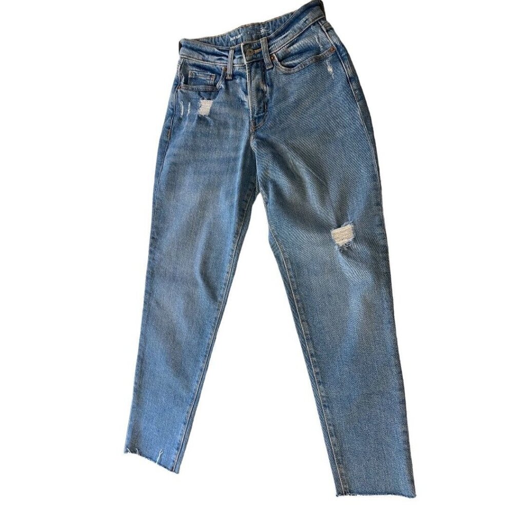 Size 0 Old Navy Womens Jeans High-Rise Curvy O.G. Straight Secret Smooth Pockets